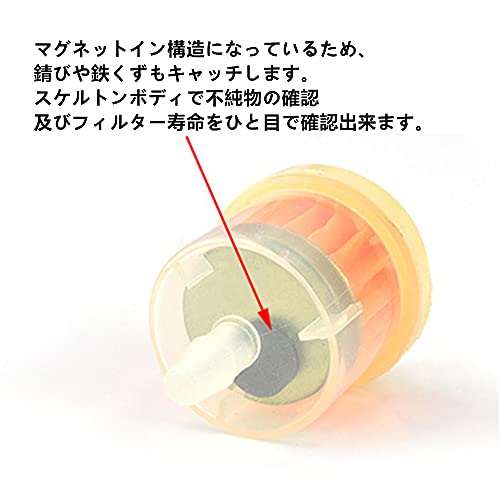 YFFSFDC Fuel Filter Gasoline Filter Cleaner Gasoline Pipe Hose Line with Magnet Rust Catch Motorcycle Automobile Supplies