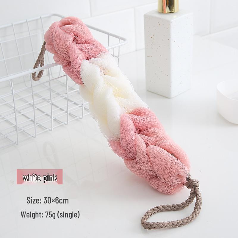 Long Bath Scrubbing Towel with Shower Ball for Strong Lather