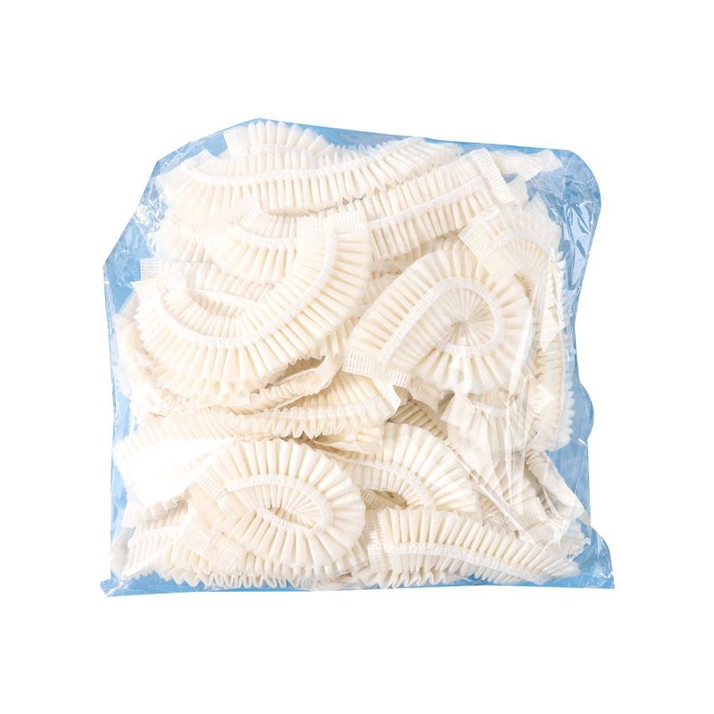 

100pcs Heavy Duty Clear Disposable Shower Caps, PE Plastic Elastic Hair Cap for Women Spa & Hotel Use