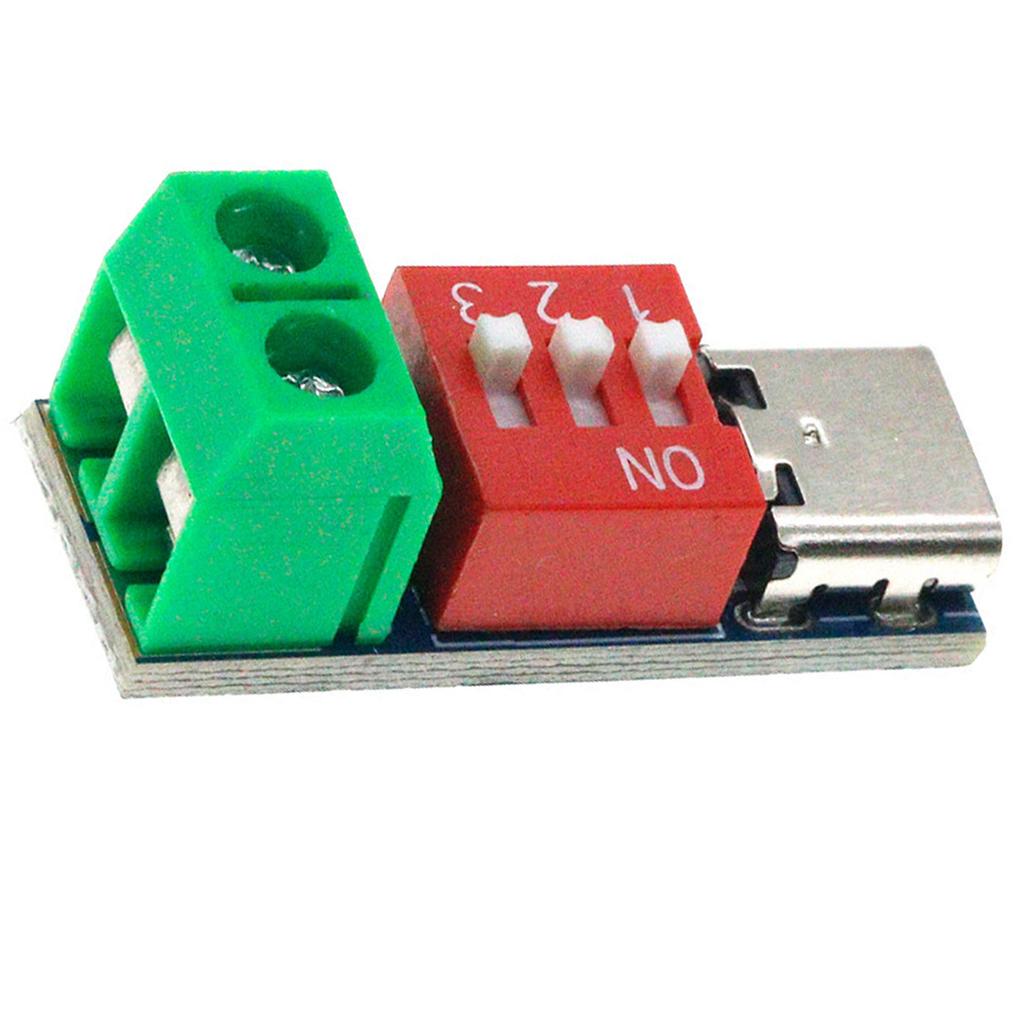 Typ-C PD QC Trigger 5V~20V Wählschalter Einstellung DC Spannungs-Stromversorgungsmodul Wählschalter Spannung Schnelllade-Täuschungsmodul