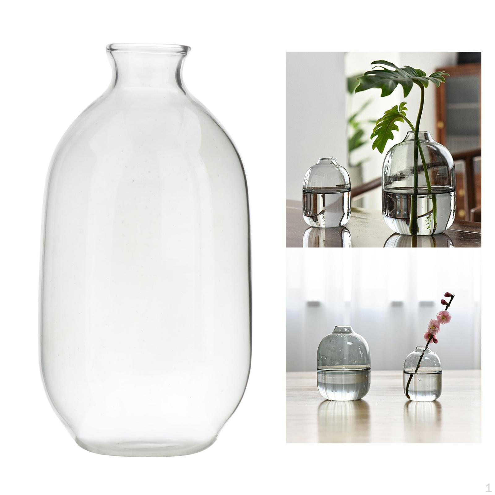 

Прозрачный стеклянный кувшин, ваза, бутылка, декоративное растение, цветок для вечеринки, внутреннего декора S