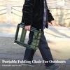 Foldable Stool With Spinerest Foldable Design Foldable Chair With Spinerest Space-Saving Long-Lasting For Fishing