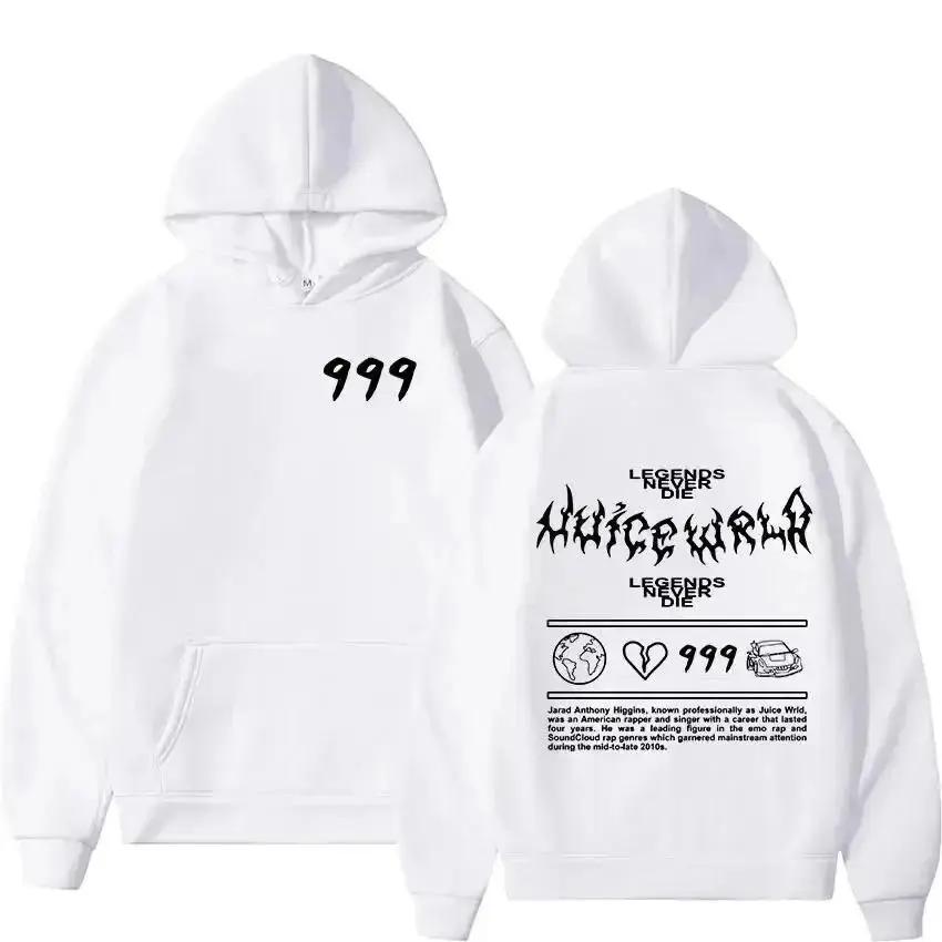 Juice WRLD Hoodies Herren Damen Kapuzenpullover Mode Hip Hop Lässig Pullover Herbst Jungen Mädchen Schwarz Streetwear Juicewrld
