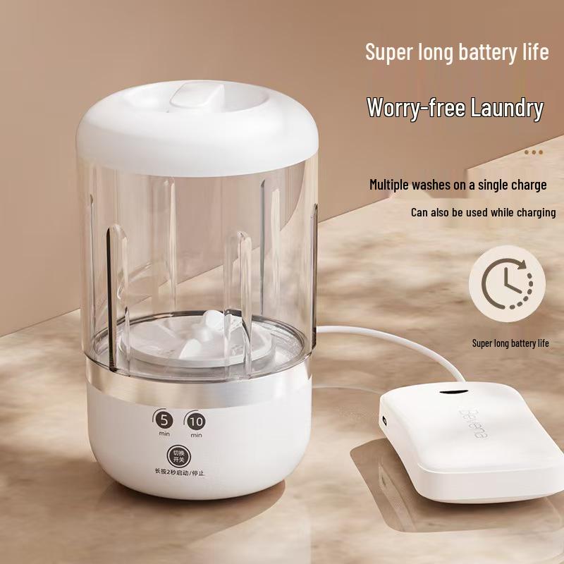 Bärbar Mini Tvättmaskin för Underkläder & Strumpor - Trådlös & Helt Automatisk