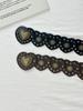 Punk Style Women's Leather Patchwork Heart Waist Chain Belt with Rivets