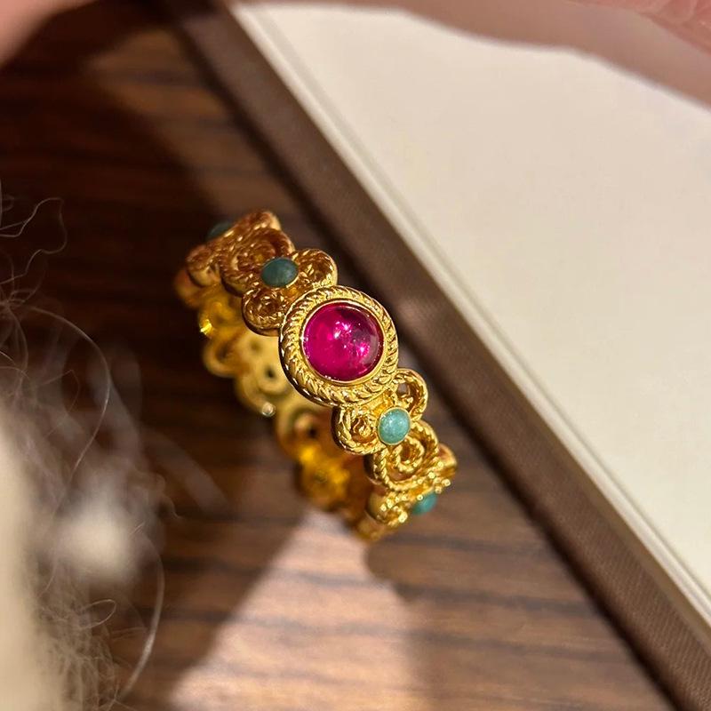 Xiaohongshu Elegant Chinese-Style Luxurious Women's Ring - Versatile Niche Design