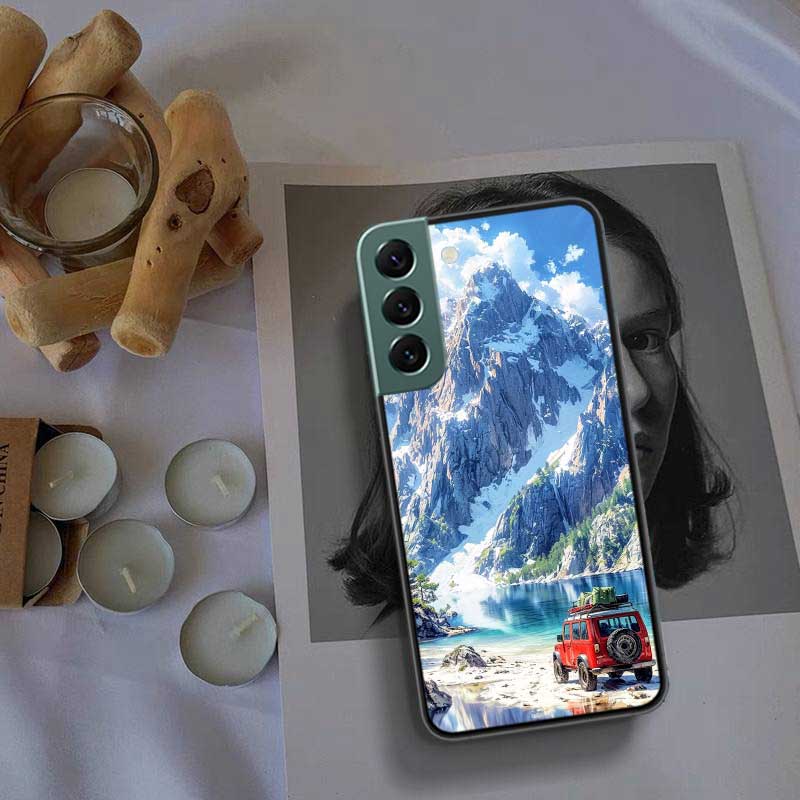 Off Road Vehicle Tourism Scenery Phone Case For Samsung Galaxy S22 S25 Ultra S21 S10 Plus S26 Edge S20 S23 S24 FE Cover Sili