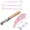 Texture Roller for Polymer Clay Decorating Modelling Carving Pottery Ceramic Clay Cutter Rolling Art Hobby Supplies