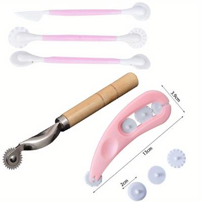 Texture Roller for Polymer Clay Decorating Modelling Carving Pottery Ceramic Clay Cutter Rolling Art Hobby Supplies