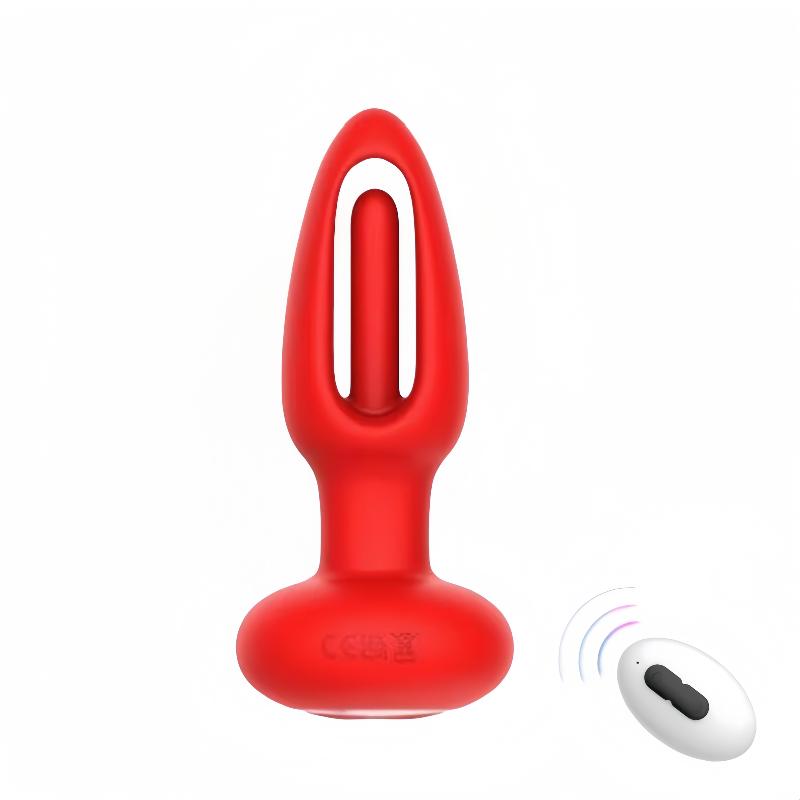 Fernbedienbarer Klappernder Analplug Vibrator Prostata Massage Stimulator Kitoris G-Punkt Massagegerät Weiblicher Masturbator Schwulen Sex Produkte