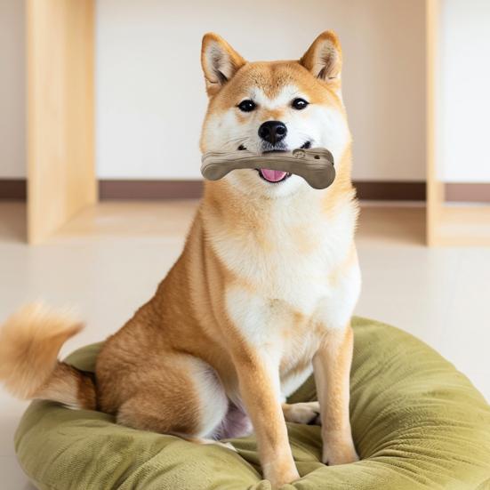 Juguete para Perros con Forma de Hueso Juguete de Madera para Masticar Perros Juguete para la Dentición de Cachorros para Masticadores Agresivos Limpieza Dental de Perros Entretenimiento