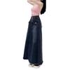 2024 Slim High-Waist A-Line Denim Skirt for Women - Spring & Autumn Collection