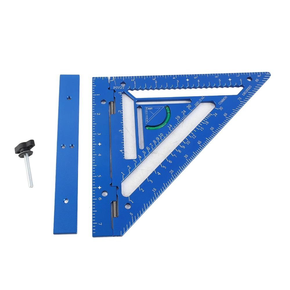 Aluminum Alloy Triangular Ruler Protractor Precise Carpentry Work