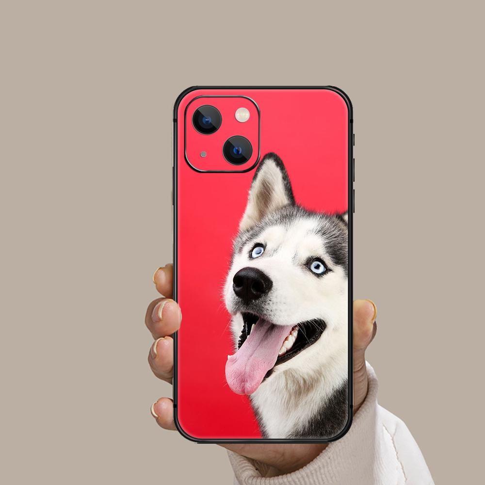 Siberian Husky Cute Dog Phone Case For Iphone Xiaomi Mi Redmi Samsung Galaxy Note S 9 10 11 12 13 22 Pro Max Plus Uitra Black TPU Soft Mini