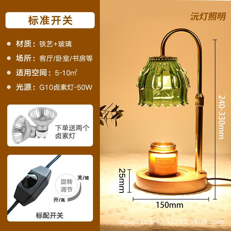 Melting Wax Lamp Ins Diffuser Gift Desk Lamp Smokeless Temperature Control American Retro Night Light Aromatherapy Lamps