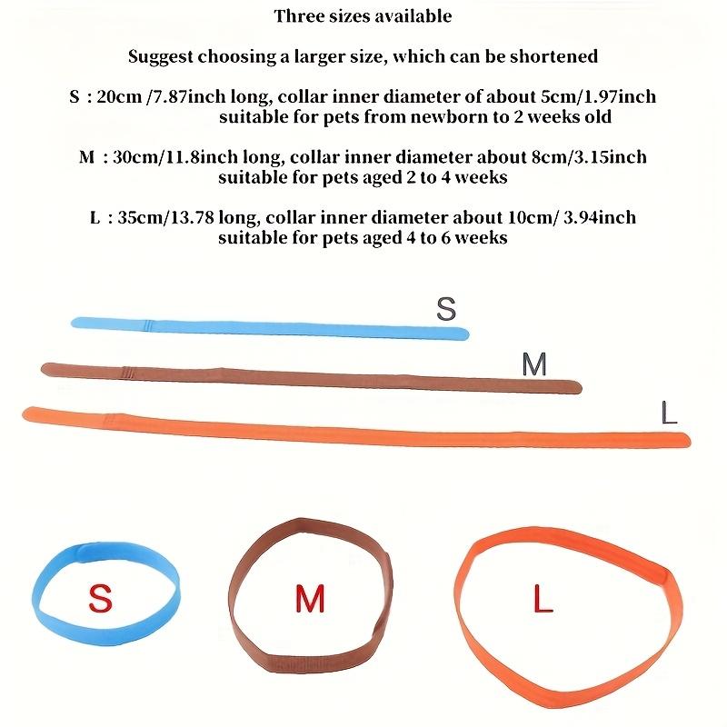 15PCS Pet Identification Circle Kitten Puppy Colored Collar Birth Marking Rope Cat Dog Can Write Recognition Soft Not Harm Skin