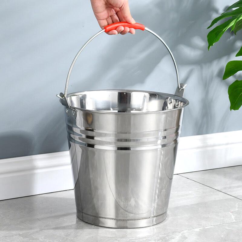 Xihe Extra Thick Stainless Steel Storage Bucket