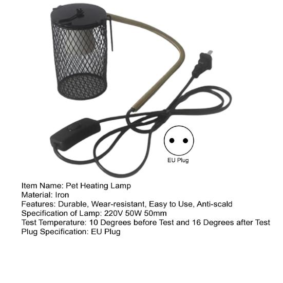 Decorative Reptile Heating Light EU Plug Great Pet Parrot Lamp