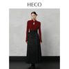 HECO 'Cage Lamp' New Chinese Style Hollow Knit Wool Blend Sweater