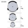 12V/24V LED Touch Lamp RV Ultra-thin Round Dome Light Ceiling Lamp Reading Light for Caravan Boat Yacht Camping Car