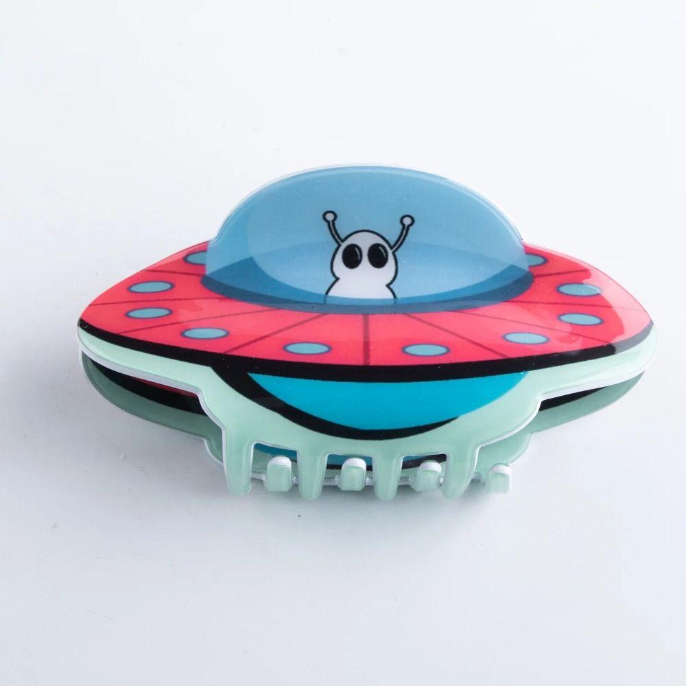 Cartoon Alien Hair Claw Grab Clip Plastic Hair Clip Fashion   Girl