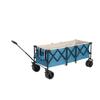 Foldable Telescopic Cart, Equipped with Large All-terrain Tires Suitable for Sandy Beaches and a Cup Holder. Blue.