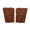 Handmade Leather Motorcycle Saddle Bags Vintage Bike Panniers, Enfield, Harley, Cruiser
