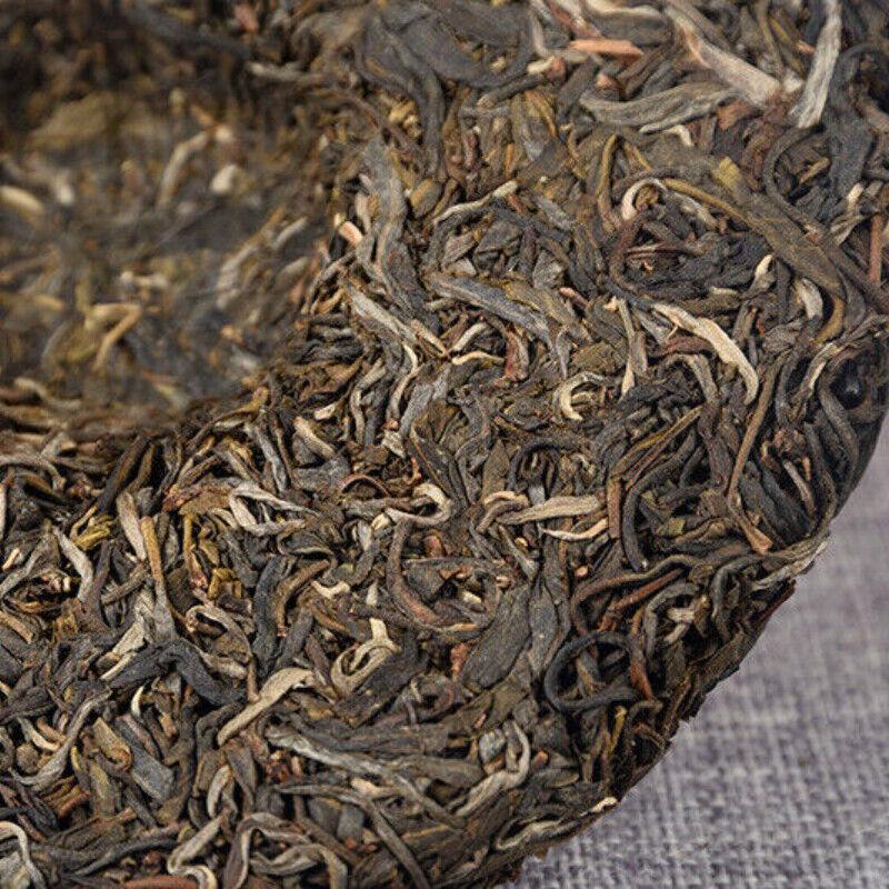 357 гMansong Raw Cake Puerh Raw Tea 2020 Mansong Spring Tea Raw Puerh Yunnan Tea — фото 9