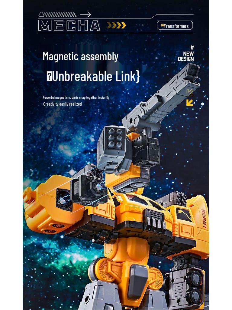 Optimus Prime Magnetic Robot Building Blocks: Educational and Transformable Toy for Kids