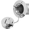 Boat Deck Filler Stainless Steel 45 Degree Small Flap 50mm Marine Yacht Tank Deck Fill for Water Fuel Injection