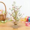 Pre-lit Easter Egg Tree With Burlap Base Battery Powered Easter Birch Tree LED Light Tabletop Centerpiece For Home Party Decor