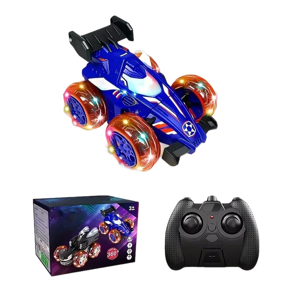 Remote Control Car Toys For Girl - 360° Rotating RC Stunt Cars 4 Remote Cars For Kids, 2.4GHz Toy Car With LED Lights,