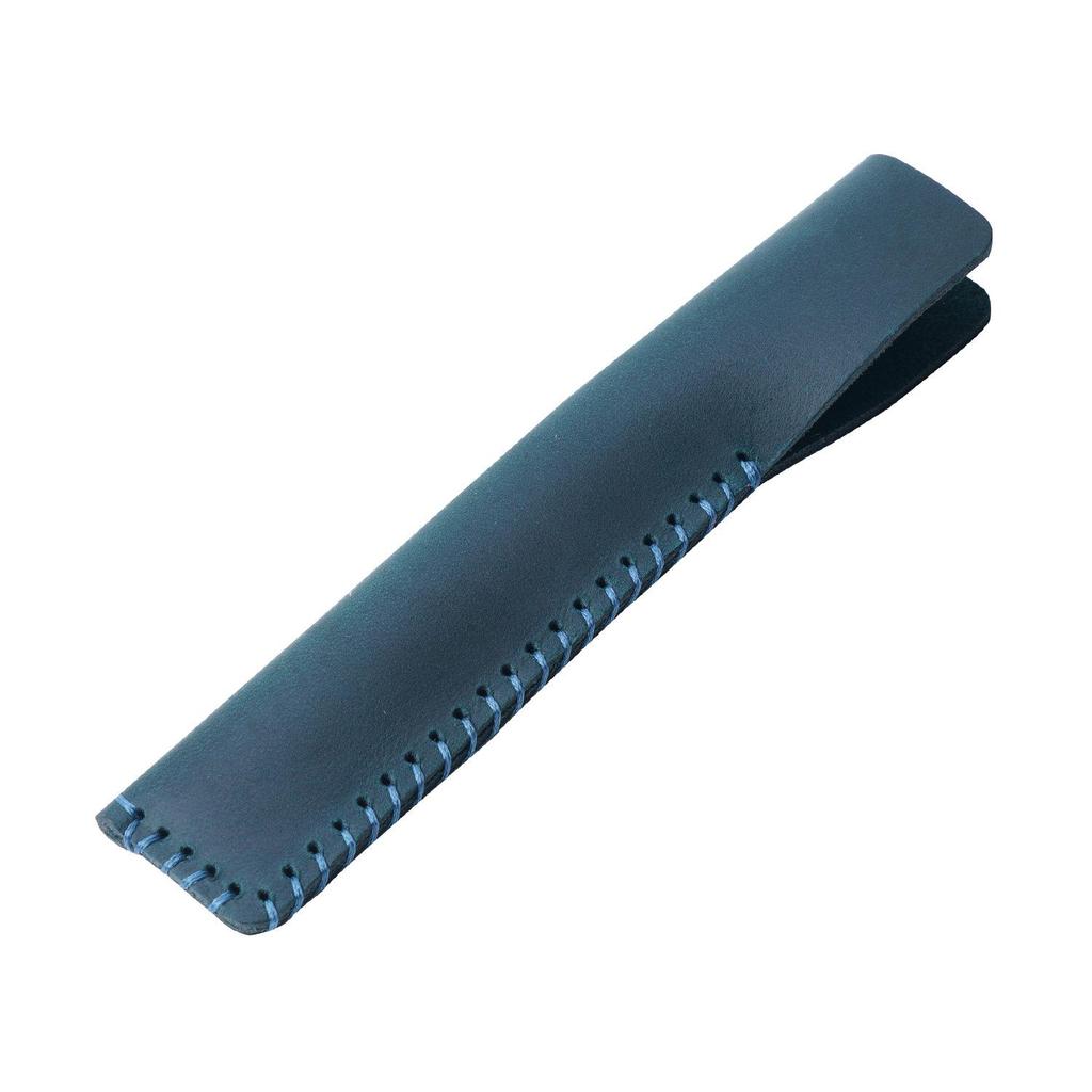 Cowhide Fountain Pen Sleeve - Personalized Retro Handmade Protective Cover with Large Capacity
