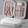 18-Piece Stainless Steel Nail Care Set with Case – Includes Nail Clippers, Cuticle Nipper, and Nail File.