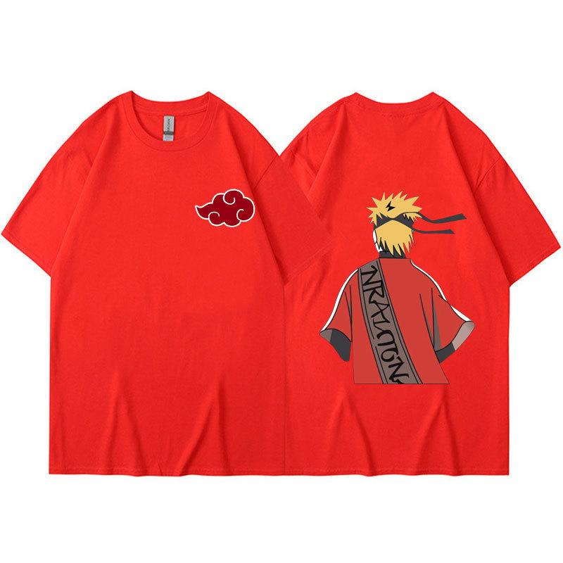 Japanese Anime Naruto T-shirt Men Kawaii Harajuku Manga Graphic Tops Tees Uchiha Itachi Sasuke Printed Summer Tshirts Unisex Casual Streetwear
