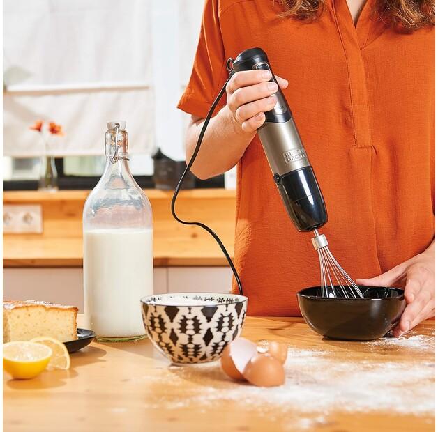 Immersion Blender Black&Decker BXHBA1000E with Attachments (ES9160040B)