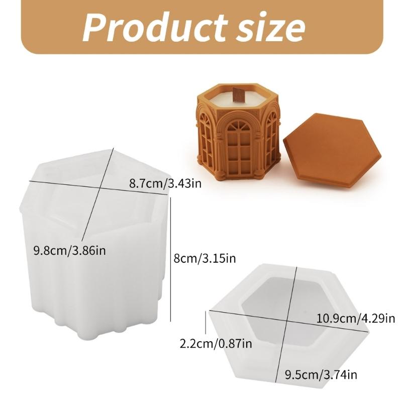 Candlestick Silicone Mold Silicone Candle Holder Molds Flexible Candle Jar Silicone Moulds Soft Silicone Mold for Candle