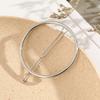 Metal Hair Clip Elegant Round Barrette Color Crystal Hairpin for Women Girls Sweet Gold Hairpins Barrettes Hair Accessories