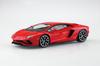 Aoshima Bunka Kyozai Rakupla Snap Kit Lamborghini Aventador S Pearl Red Plastic Model 1/32 No.07-PR Pre-Colored (Automobile)