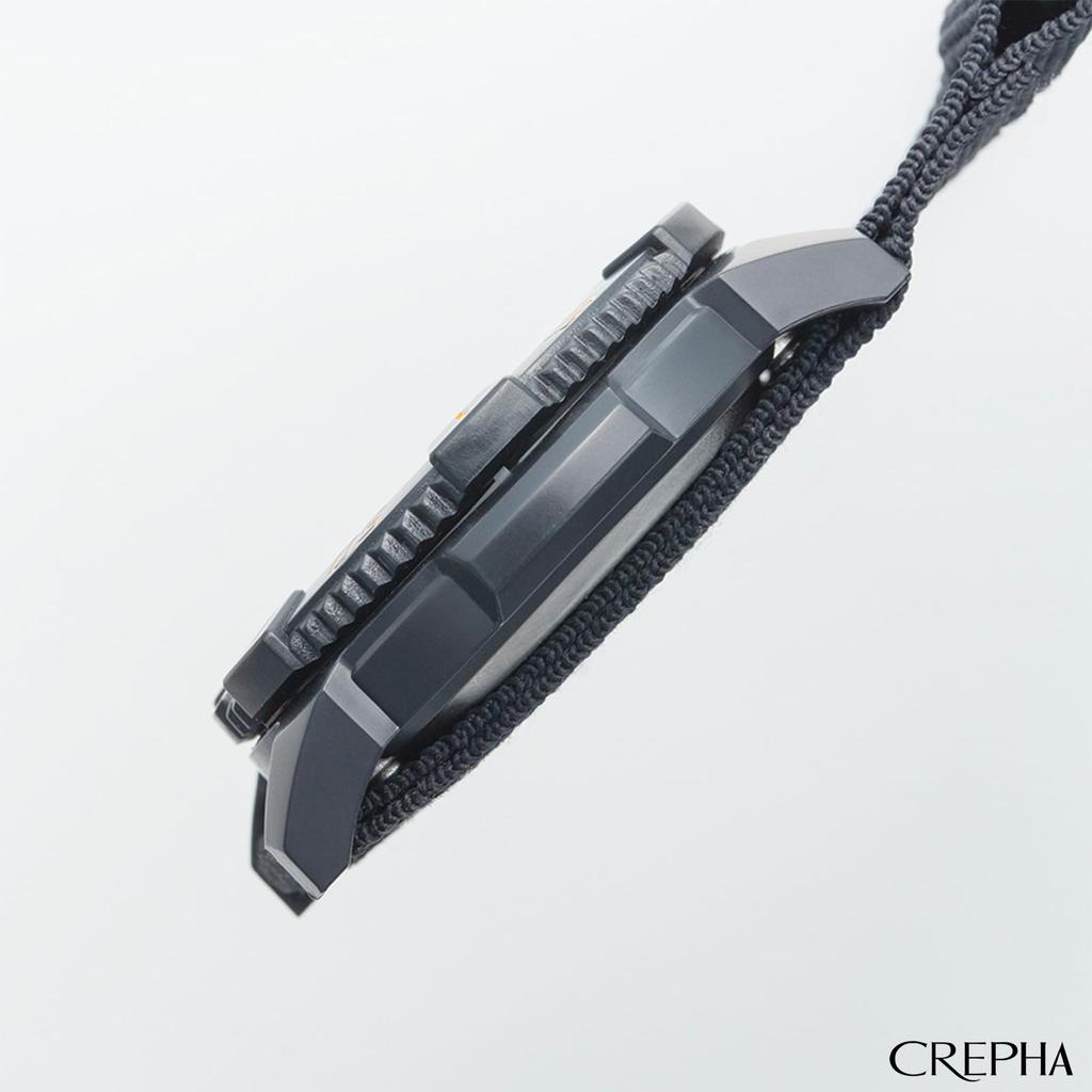 CREPHA Pocket Watch Analog Carabiner Watch Waterproof Nylon Strap Black Dial Black (Klepha) CB-A272-OR Men's