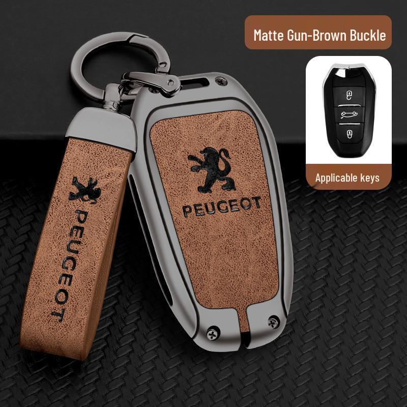 Dongfeng Peugeot 408/308/3008 Key Case - Metal, Anti-Lost Design