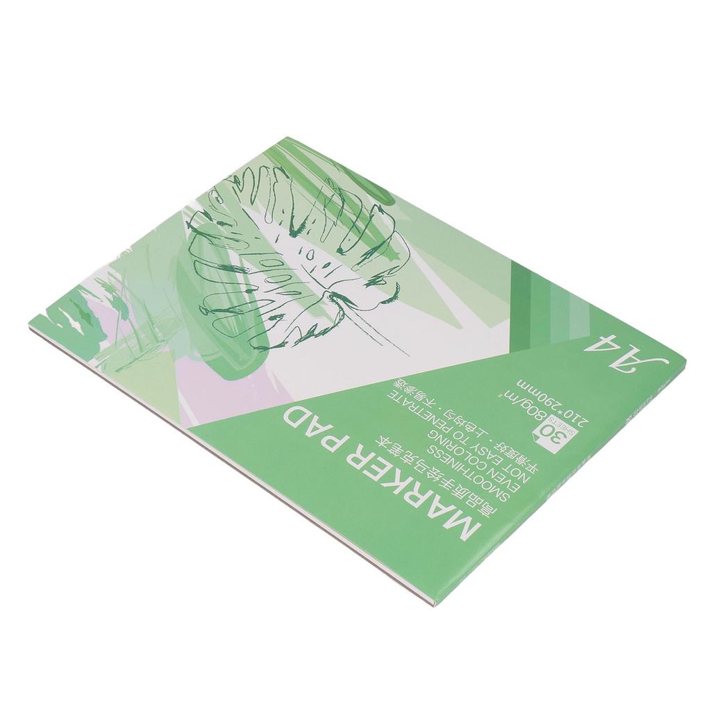 Marker Pad Sketchbook 30 Sheets of Paper Art Paper 80gsm Painting Drawing Supplies A4