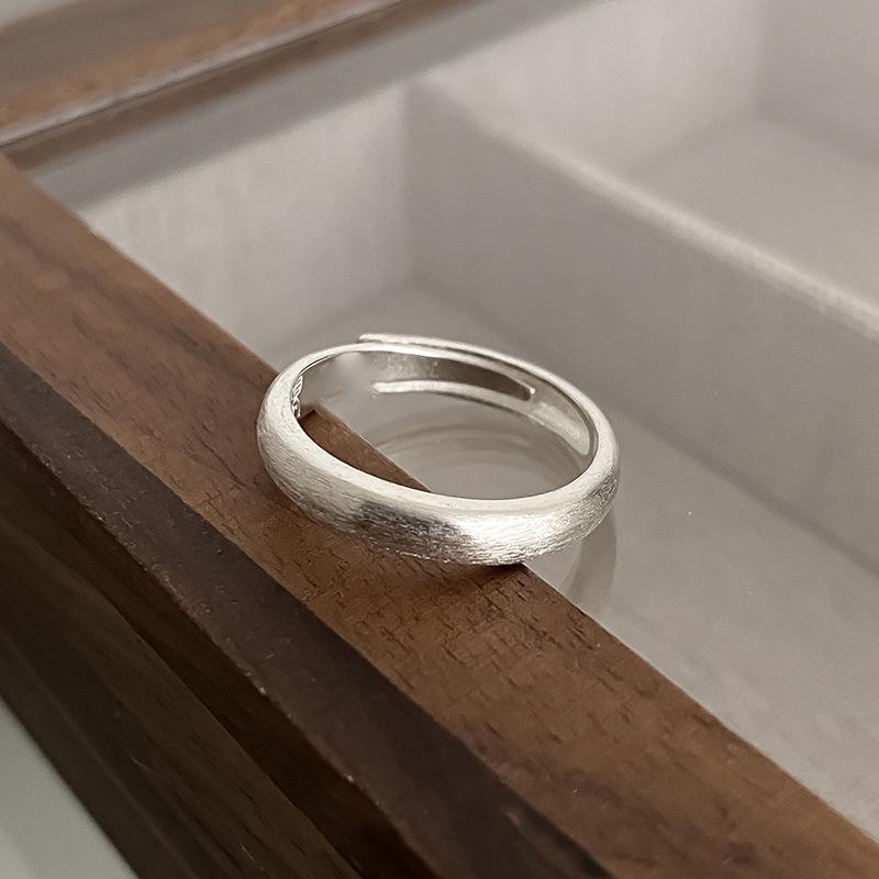 

Xiangxu Minimalist Matte Open Ring [See the Light of Day Everlasting Joy]