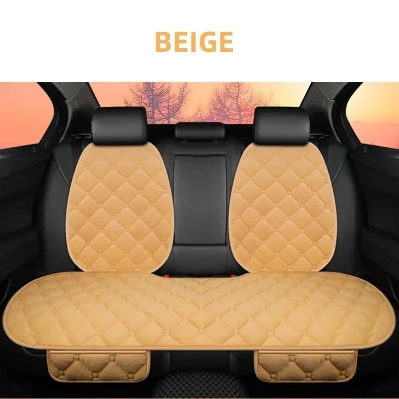 Flax Linen Car Seat Cover Front Rear Non-Slide Winter Auto Protector Cushion Mat Pad Compatible with Seat Ibiza X1 X45