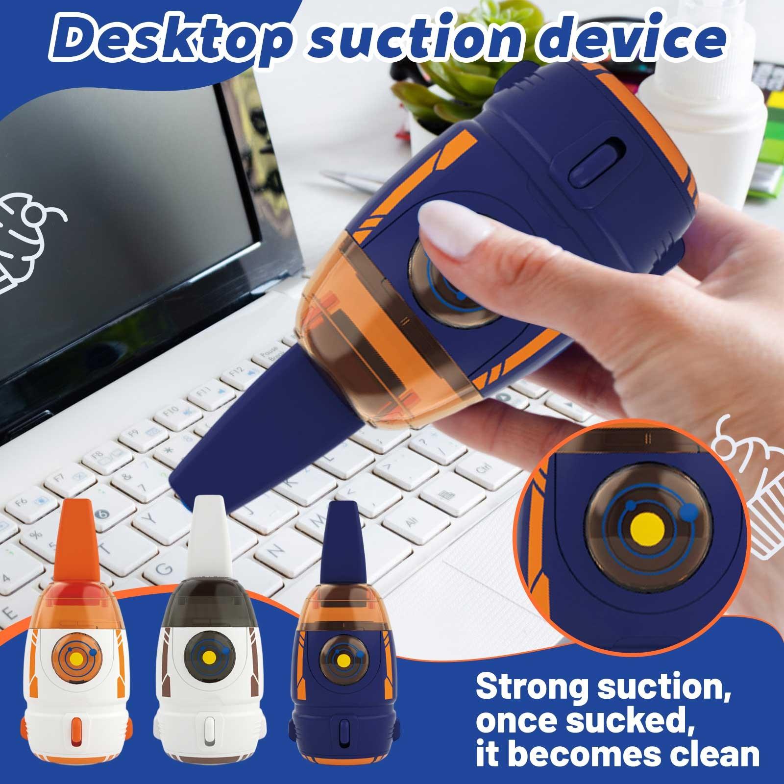 

Little Rocket Desktop Vacuum Cleaner Electric Handheld Desktop Charging Eraser Scrap Keyboard Cleaner One Size синій
