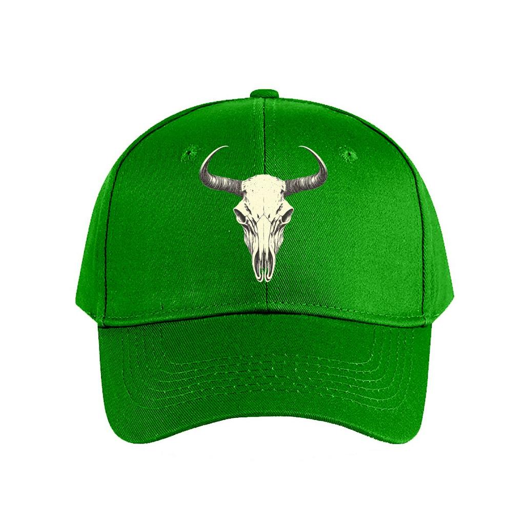 Western Rodeo Cow Skull Wild West Longhorn Graphic Baseball Cap Fashion Unisex Sunhat Womens Outdoor Sports