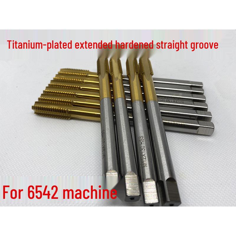 Titanium Plated HSS Straight Flute Machine Tap (M2-M16 x 100 x 130) M3 Titanium Plated Straight Flute