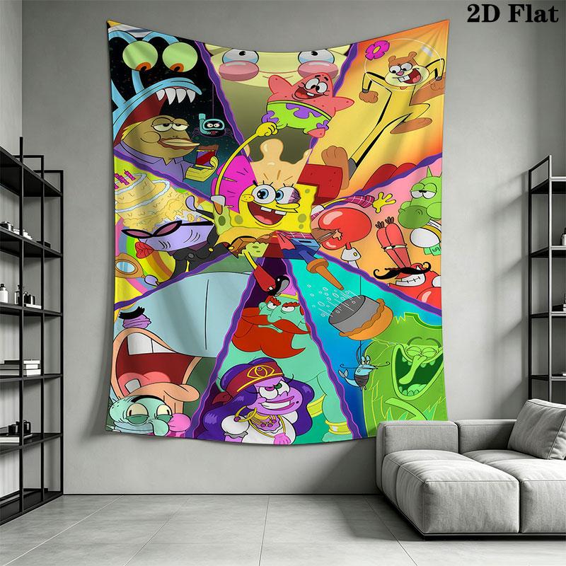 Animation Wall Hanging Printed Fabric Blanket Decorative Tapestries for Bedroom Living Room Home Decor
