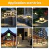LED Solar Light Pillar  Waterproof Solar Lantern Lights Outdoor Remote Control For Garden Decoration Fence Pathway Decor Lamp