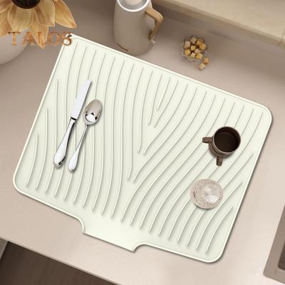 Tappetino per asciugare i piatti in silicone, resistente al calore, tappetino per lavandino, per il bancone della cucina, tappetino per piatti ad asciugatura rapida, tappetino per stoviglie multifunzionale
